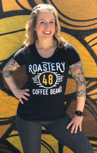 Women's Roastery 48 Logo Tee Black